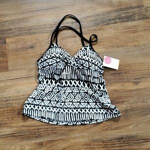 Junior Tank bikini swimsuit top size S NWT